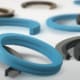 Assorted industrial seals and O-rings in different profiles and materials