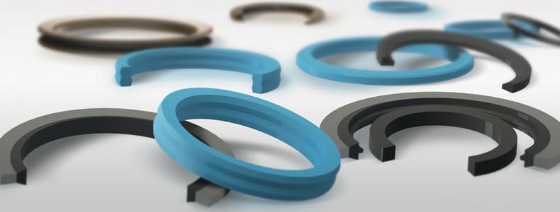 Assorted industrial seals and O-rings in different profiles and materials